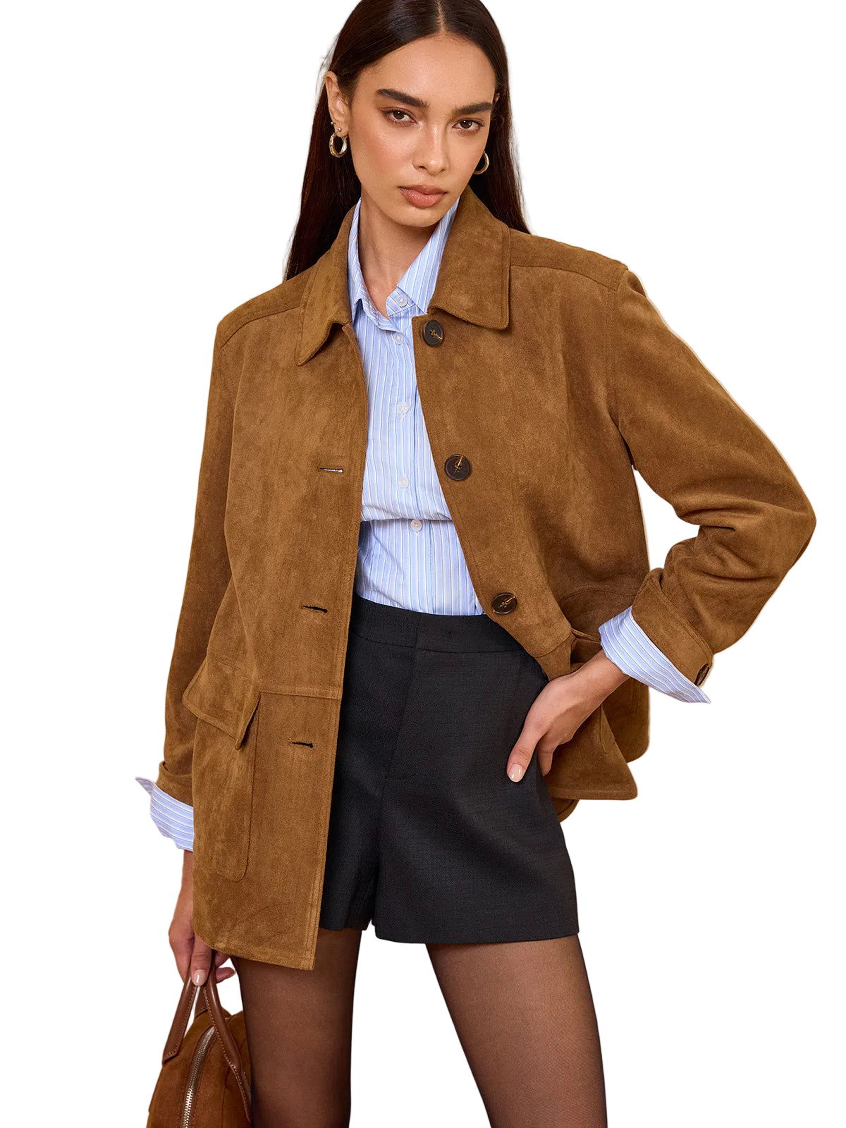 Blazer Femme à Col Boutonné 0