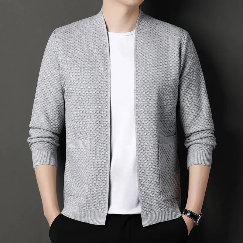 Blazer Homme Classique Style Jacquard Décontracté 3