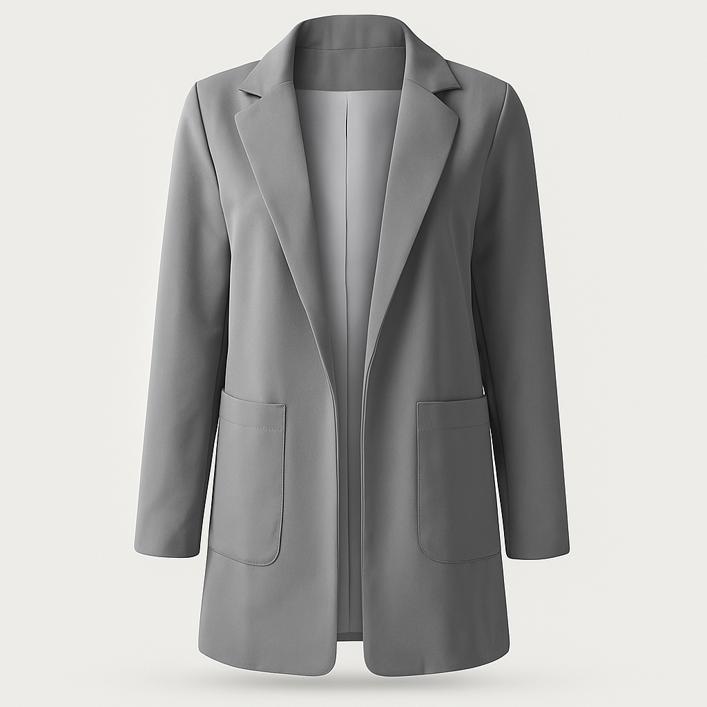 Blazer Long Femme Automnal Chic 11