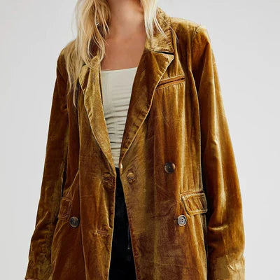 Blazer pour Femme Chic à Manches Longues 0