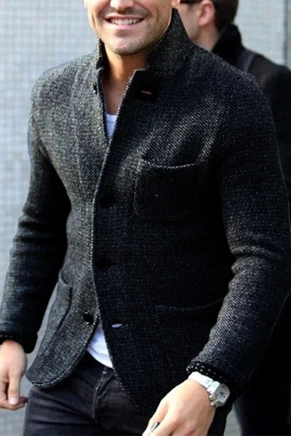 Blazer pour Hommes à Boutons en Duvet Moderne 1