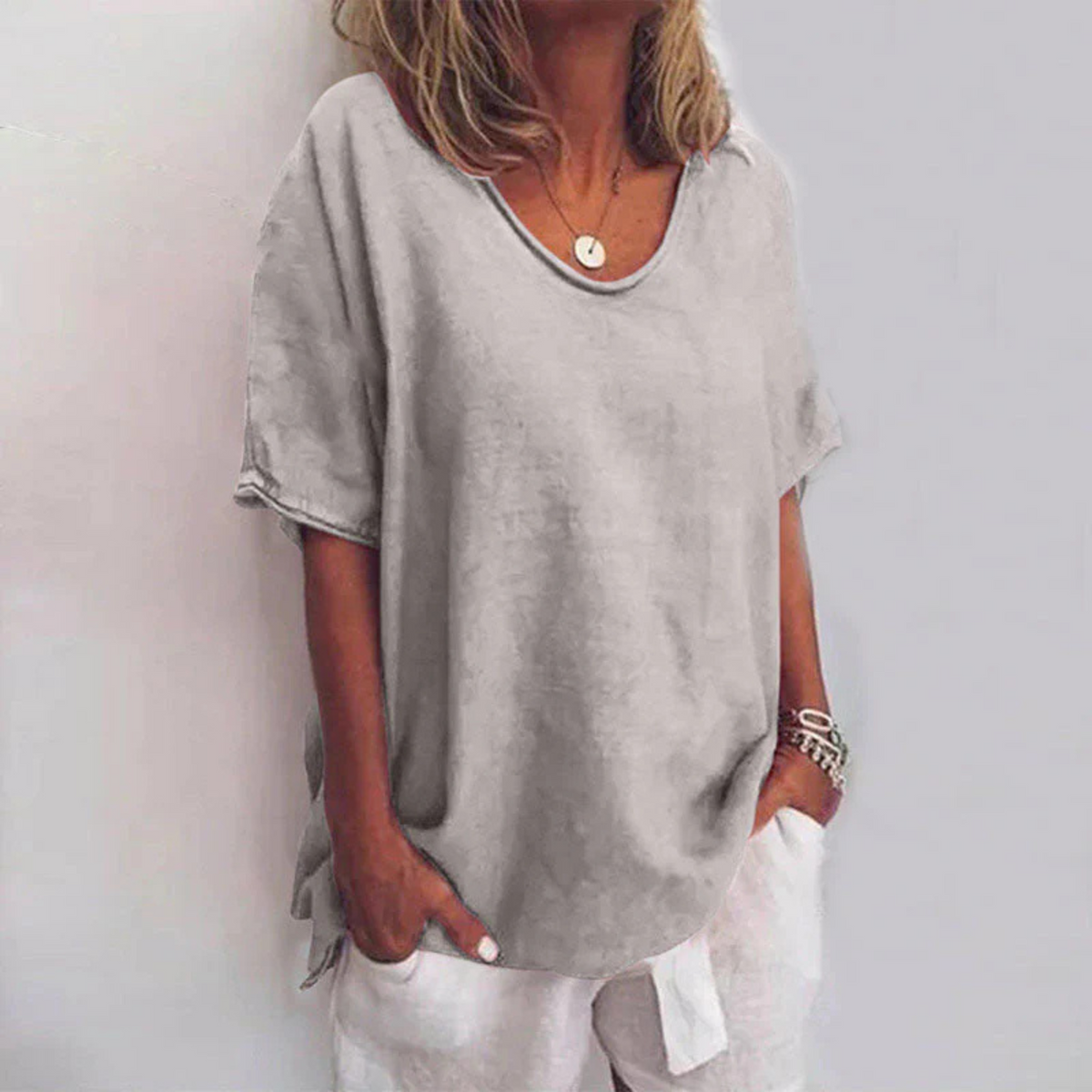 Blouse Ample à Manches Longues pour Femmes 1