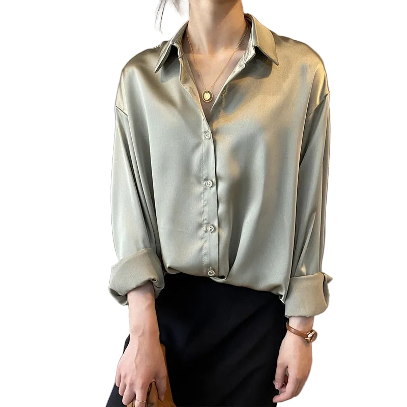 Blouse Décontractée à Coupe Droite pour Femmes 0