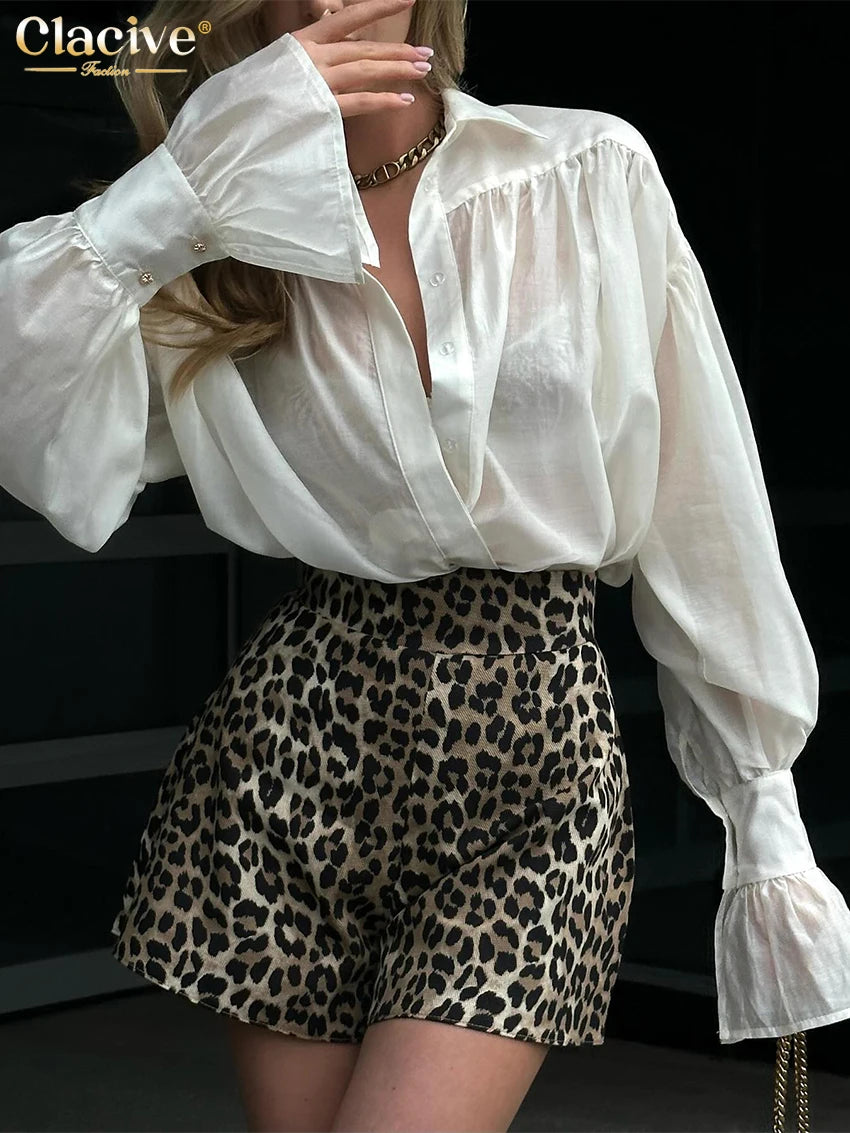 Blouse Femme Ample à Manches Longues Chic 4