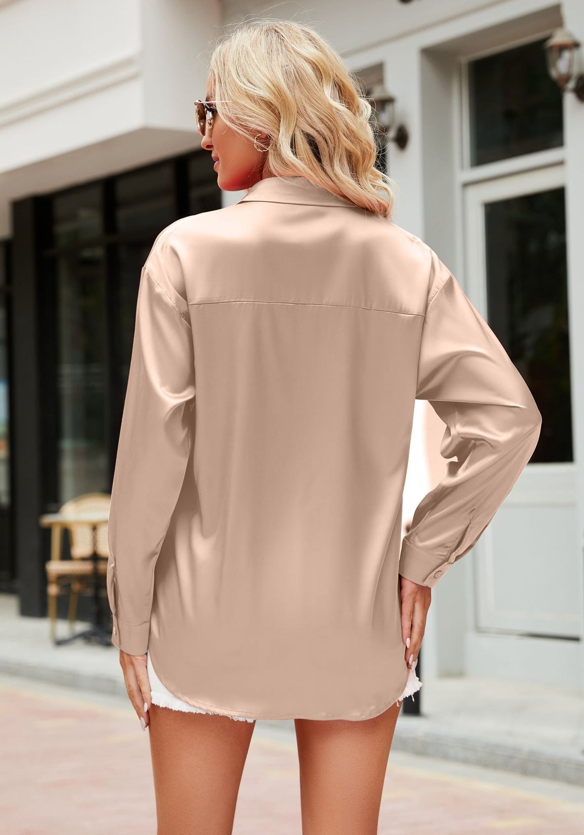 Blouse Femme Chic Satin Fluide 2