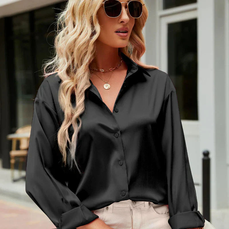 Blouse Femme Chic Satin Fluide 4