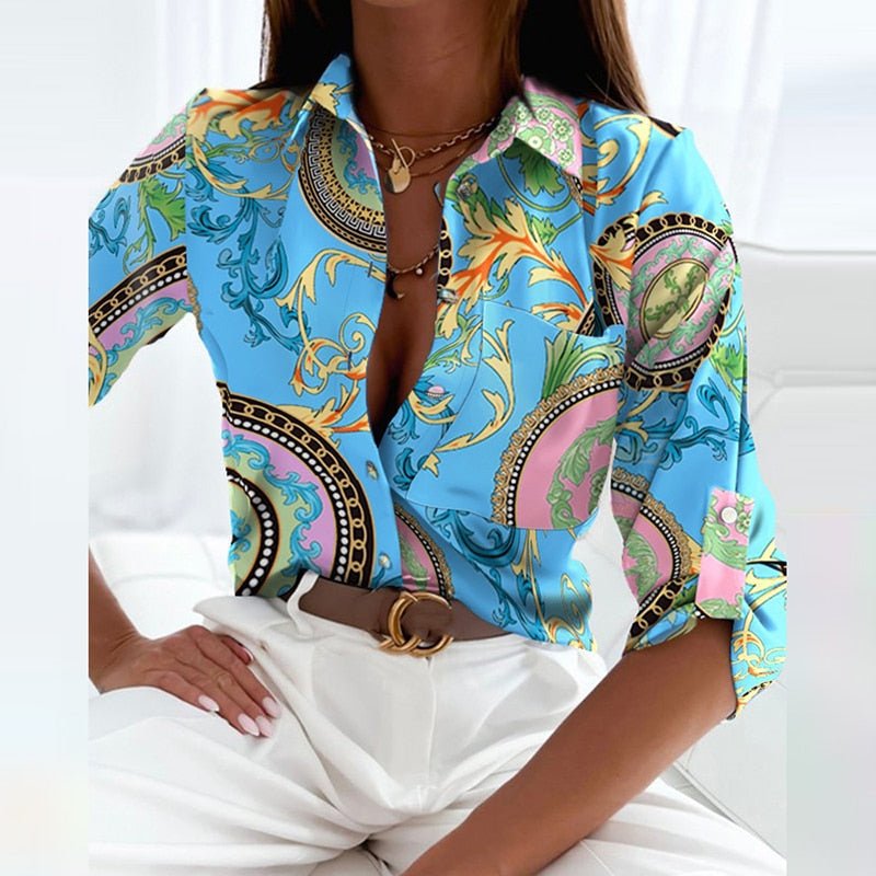 Blouse Femme Col Rabattu Chic 6