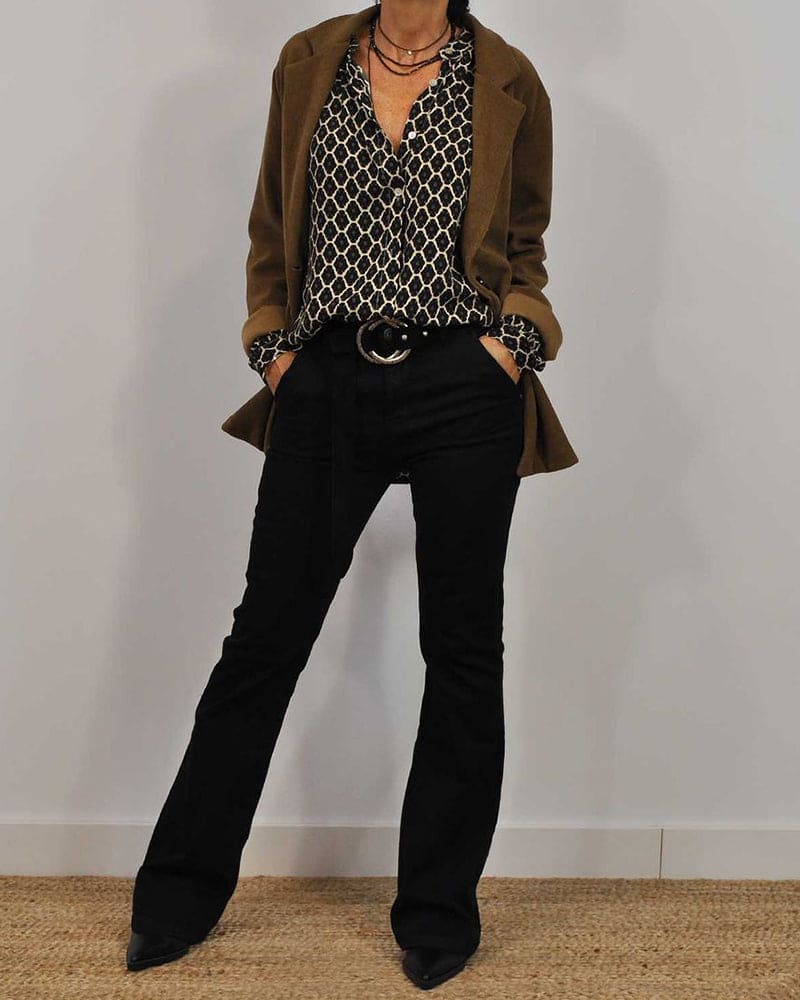 Blouse Femme à Manches Longues Chic 1