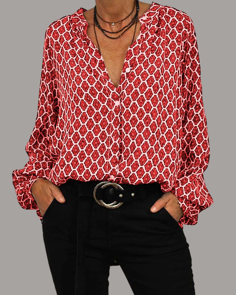 Blouse Femme à Manches Longues Chic 3