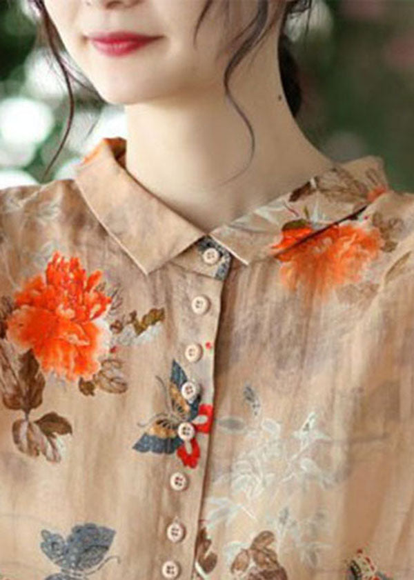 Blouse en Coton à Col Peter Pan pour Femmes 3