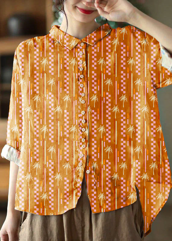 Blouse en Coton à Col Peter Pan pour Femmes 6