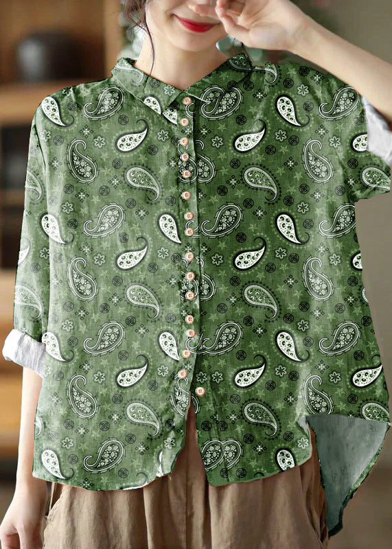 Blouse en Coton à Col Peter Pan pour Femmes 8