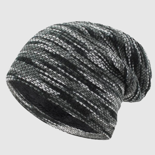 Bonnet Hiver À Rayures Unisexe Douillet 1