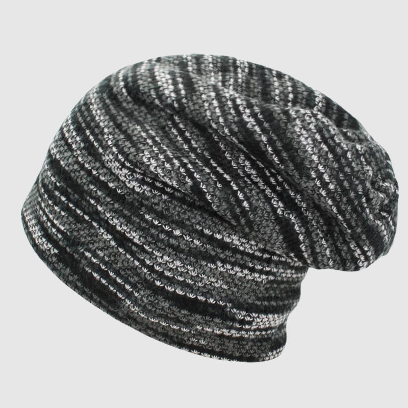 Bonnet Hiver À Rayures Unisexe Douillet 3