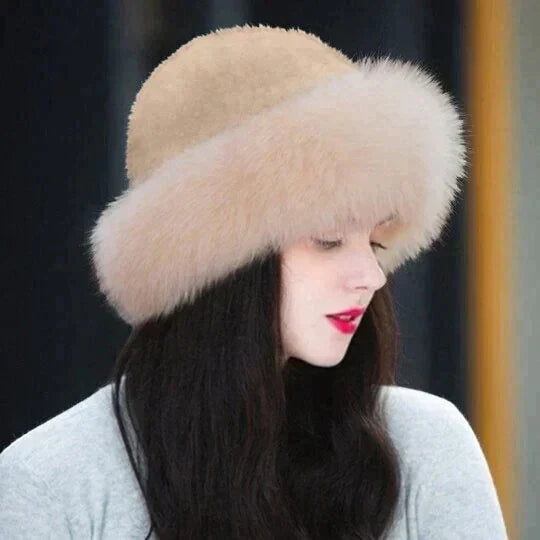 Bonnet Hiver Femme en Fourrure Synthétique Chic et Confortable 3