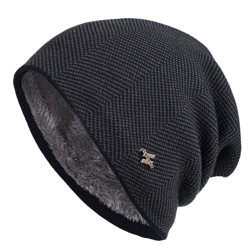 Bonnet pour hommes en tricot texturé 0