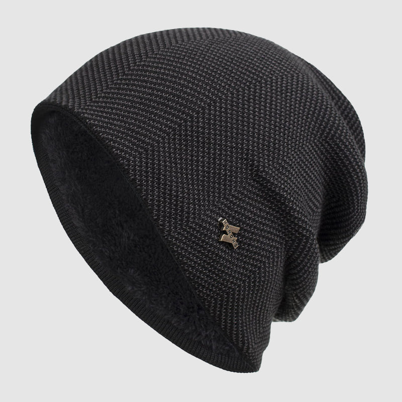 Bonnet pour hommes en tricot texturé 1