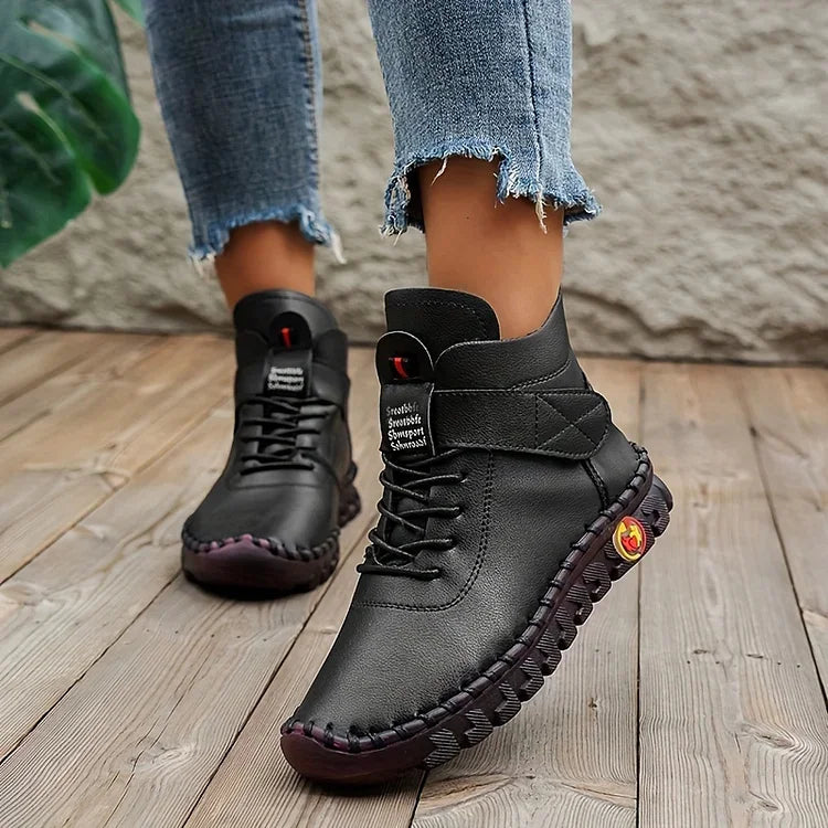 Botte d'Hiver Femme Sneakers Chaudes et Confortables