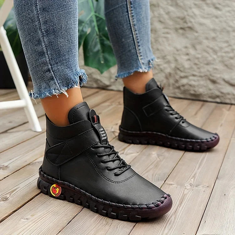 Botte d'Hiver Femme Sneakers Chaudes et Confortables