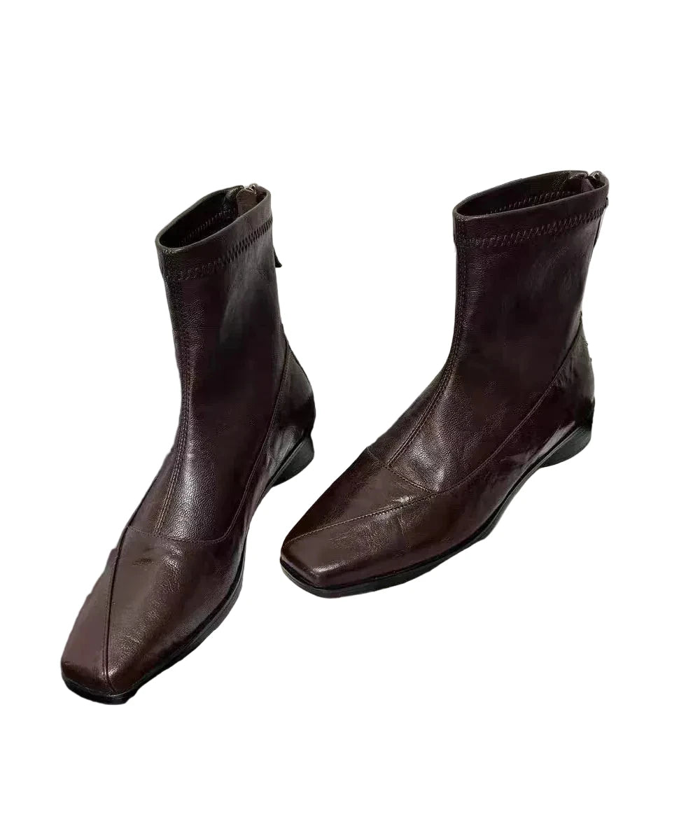 Bottes Femme Bout Carré Style Patchwork 0