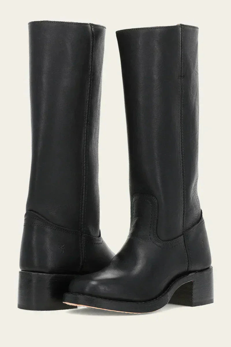 Bottes Femme Classiques à Talon Bloc pour Hiver 6