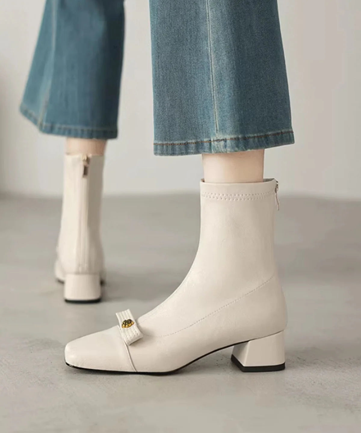 Bottes Femme Confortables à Semelle Épaisse pour Hiver 3