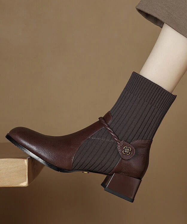 Bottes Femme Rétro Confortables pour l'Hiver 1