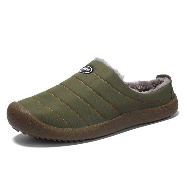 Bottes Hiver Homme Matelassées avec Doublure en Fausse Fourrure et Semelles en Caoutchouc 0