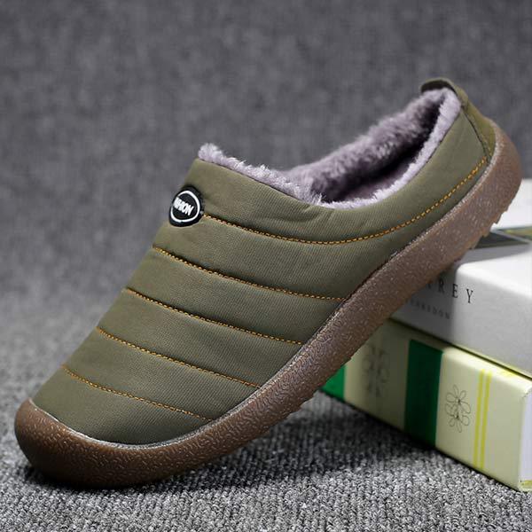 Bottes Hiver Homme Matelassées avec Doublure en Fausse Fourrure et Semelles en Caoutchouc 3