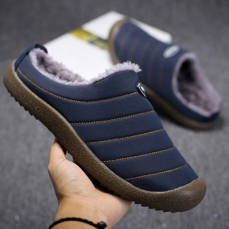 Bottes Hiver Homme Matelassées avec Doublure en Fausse Fourrure et Semelles en Caoutchouc 5