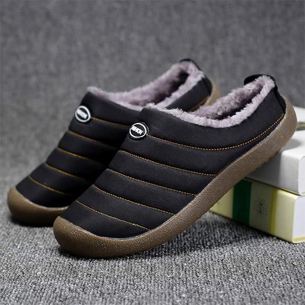 Bottes Hiver Homme Matelassées avec Doublure en Fausse Fourrure et Semelles en Caoutchouc 7