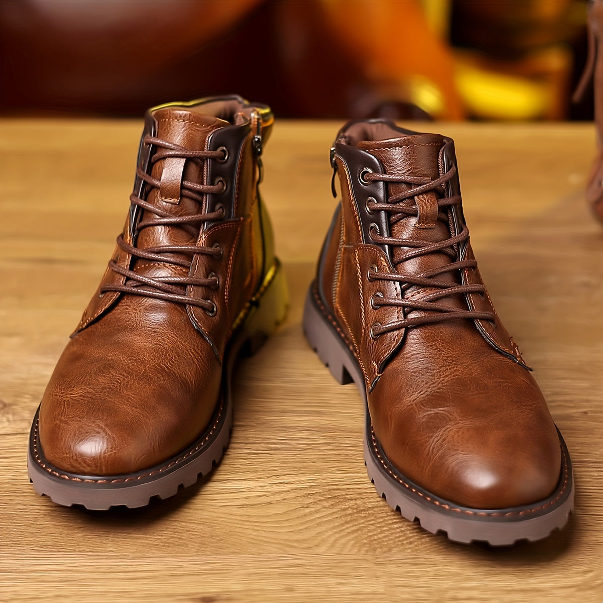 Bottes Homme Cuir Zippées Modernes 3