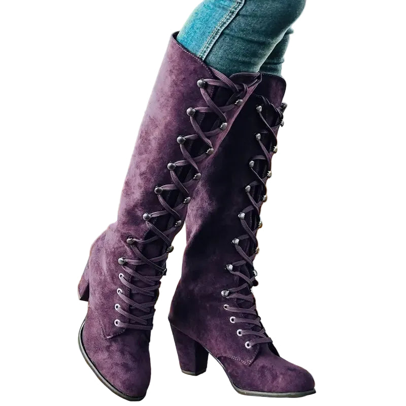 Bottes Longues à Lacets pour Femmes 0