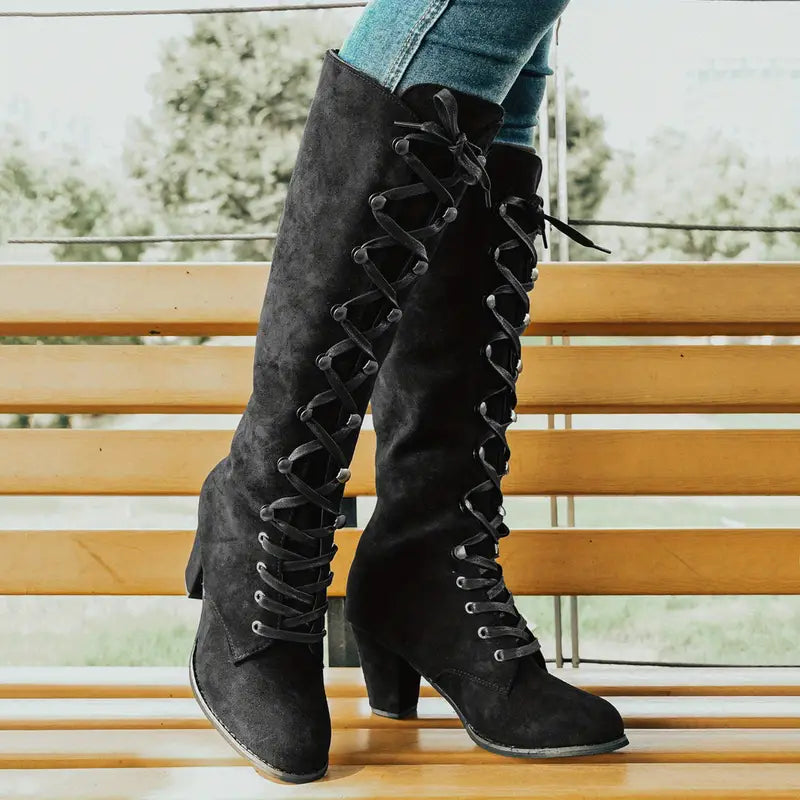 Bottes Longues à Lacets pour Femmes 1
