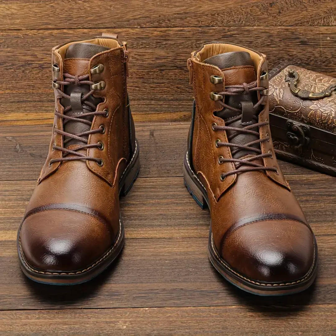 Bottes à Lacets Vintage pour Hommes 1