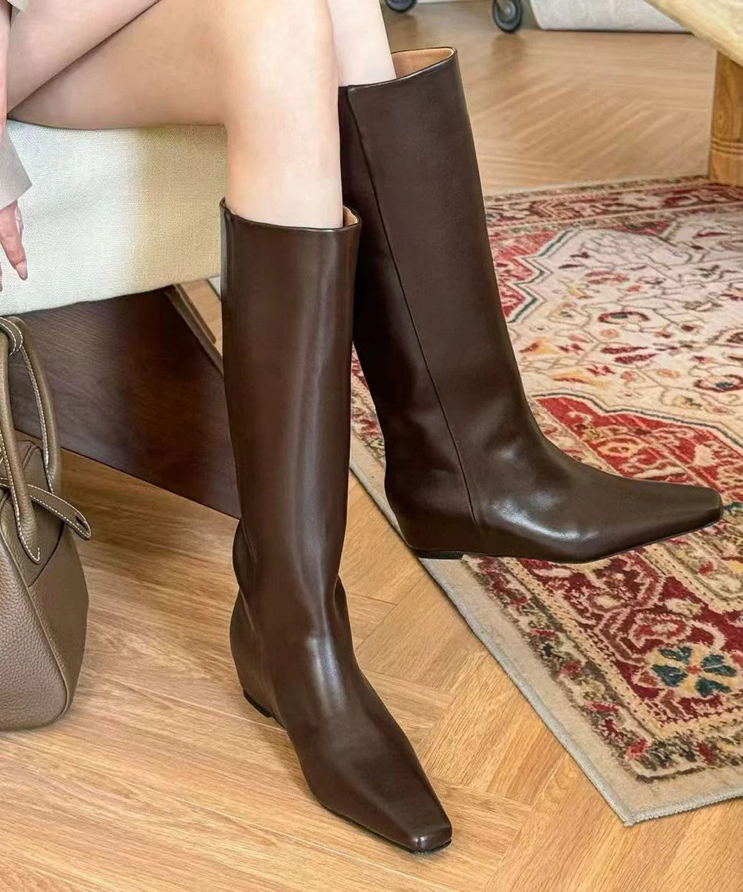 Bottes compensées pour femme style Shelsea 0