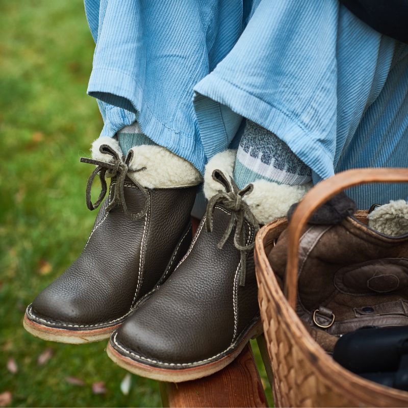 Bottes d'Hiver Femme Imperméables en Cuir 3