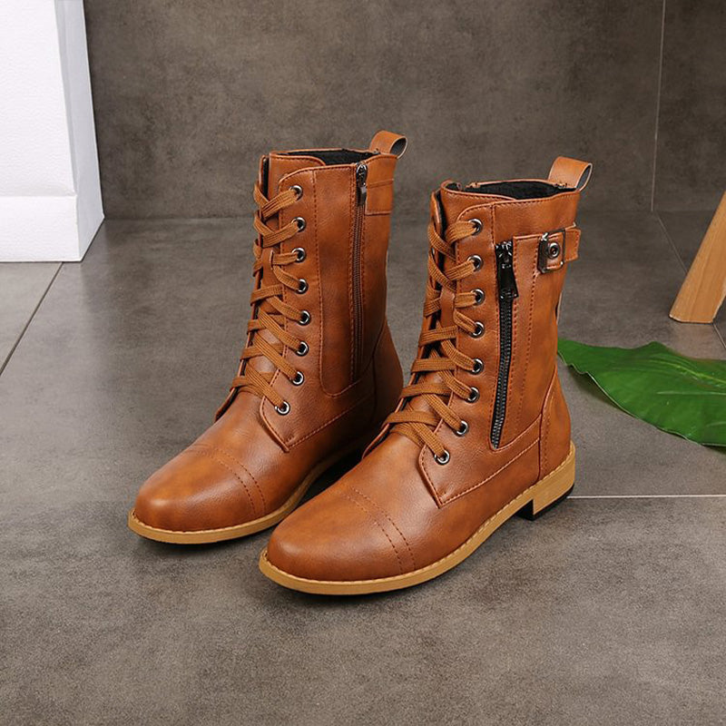 Bottes de Combat Femme avec Glissière Latérale 8