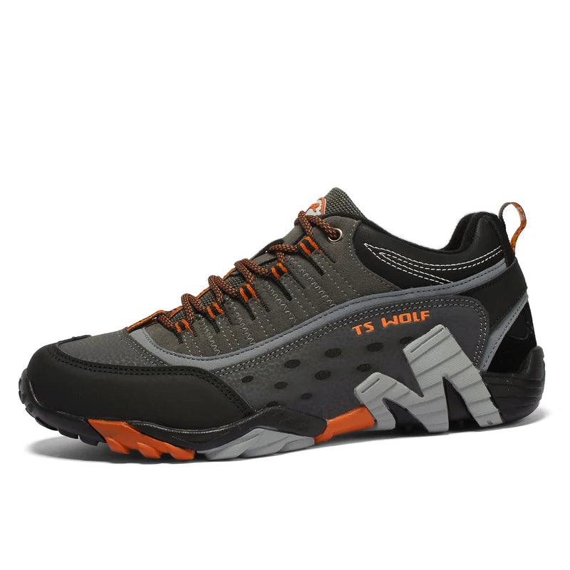 Bottes de Trekking pour Hommes Cuir Imperméable Antidérapantes 12