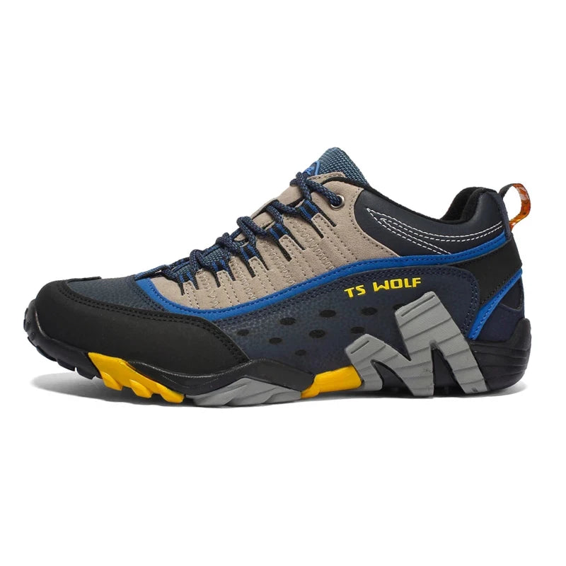 Bottes de Trekking pour Hommes Cuir Imperméable Antidérapantes 1