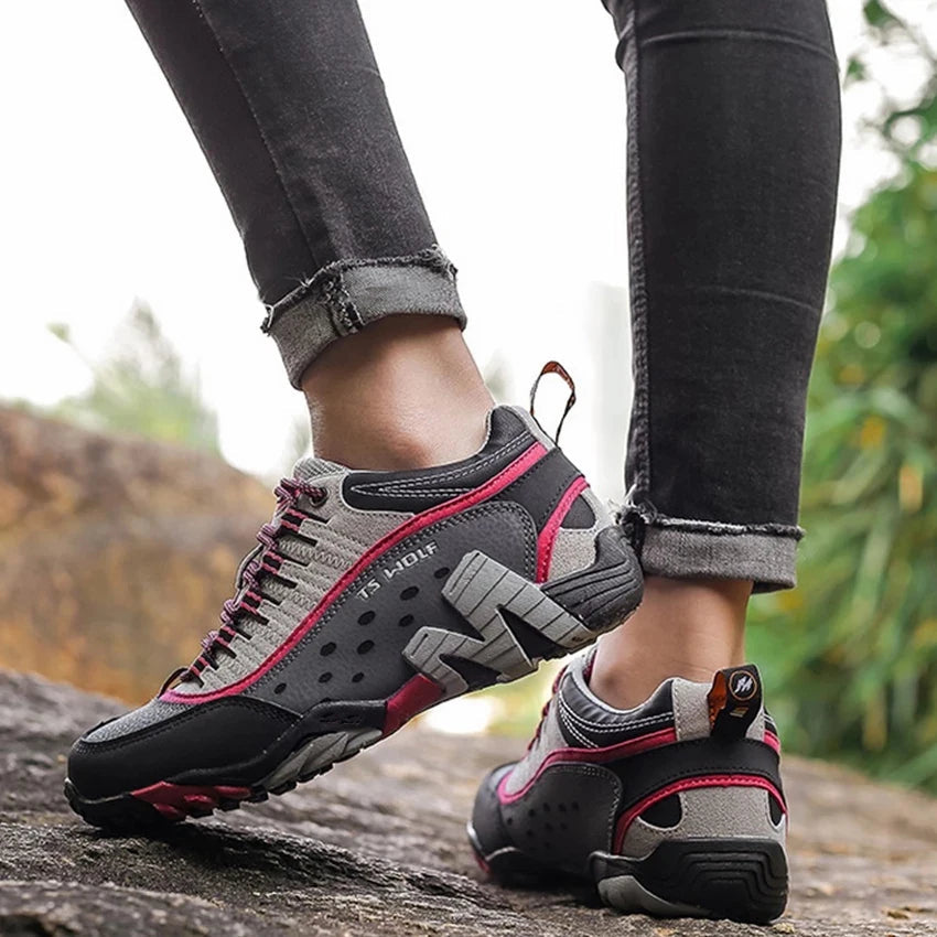 Bottes de Trekking pour Hommes Cuir Imperméable Antidérapantes 5