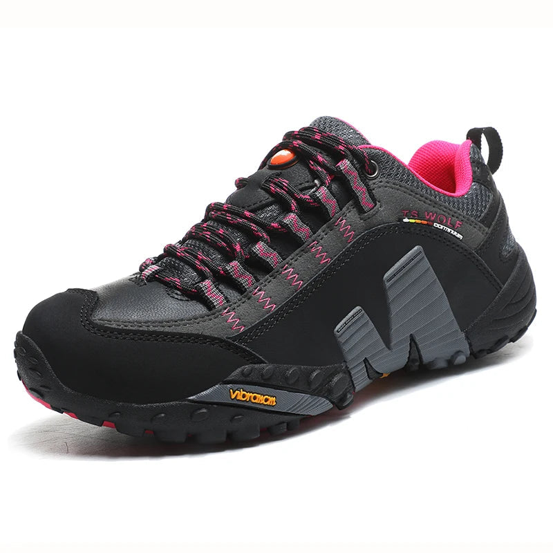Bottes de Trekking pour Hommes Cuir Imperméable Antidérapantes 7