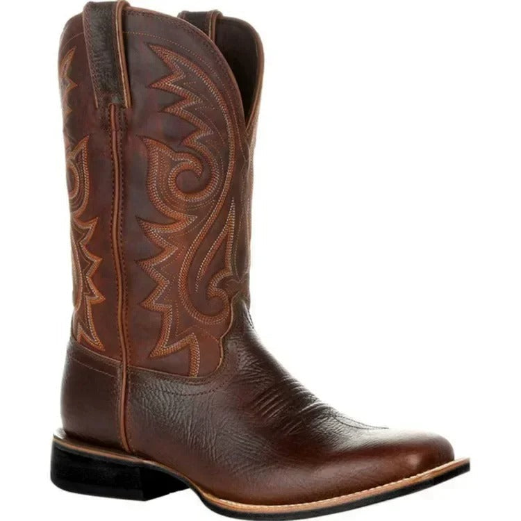 Bottes de cowboy en similicuir pour hommes 0