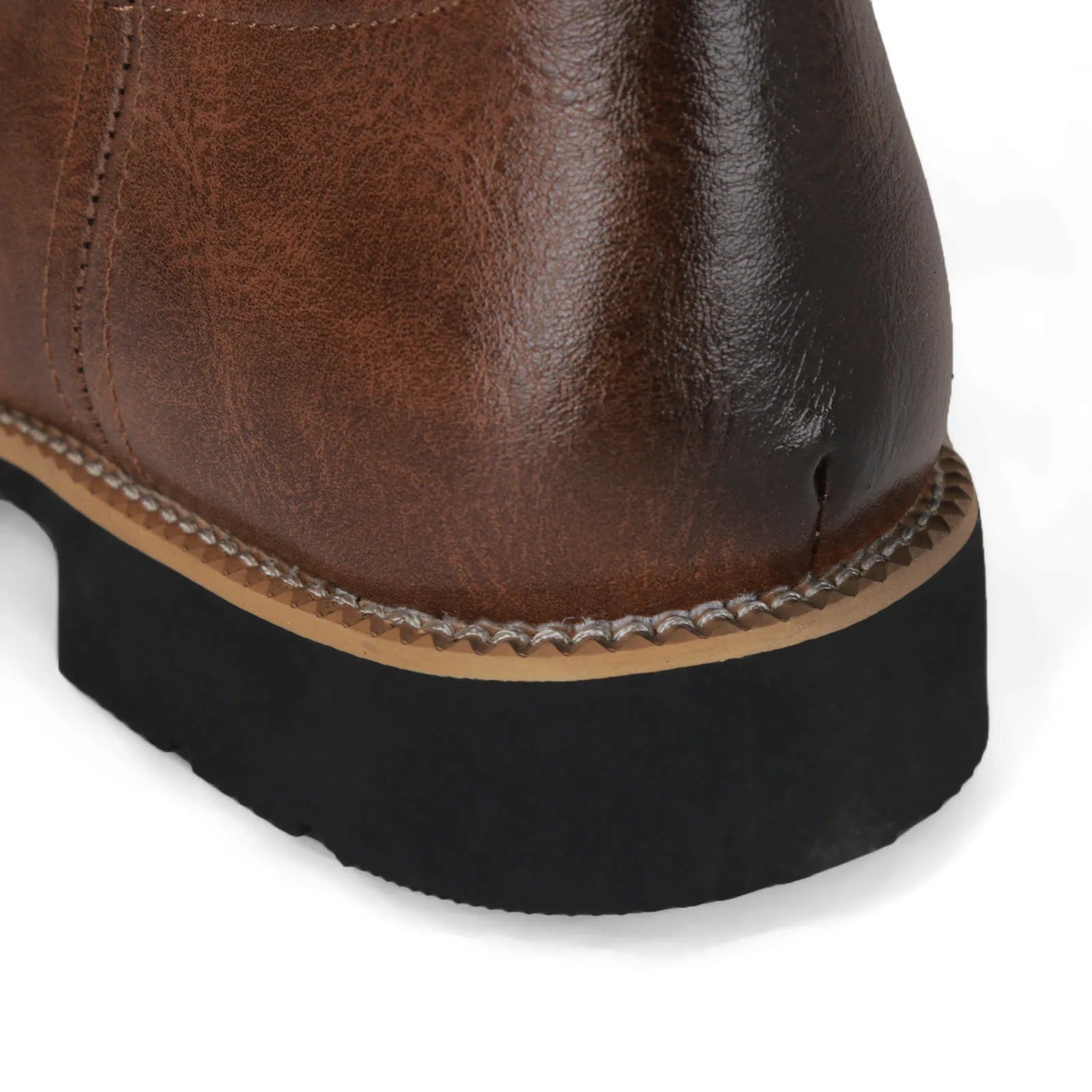 Bottes de cowboy en similicuir pour hommes 4