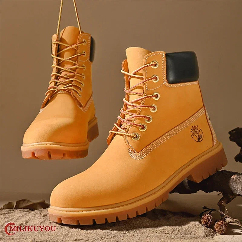 Bottes montantes pour hommes et femmes, idéales pour les activités de plein air, avec semelle robuste. 6