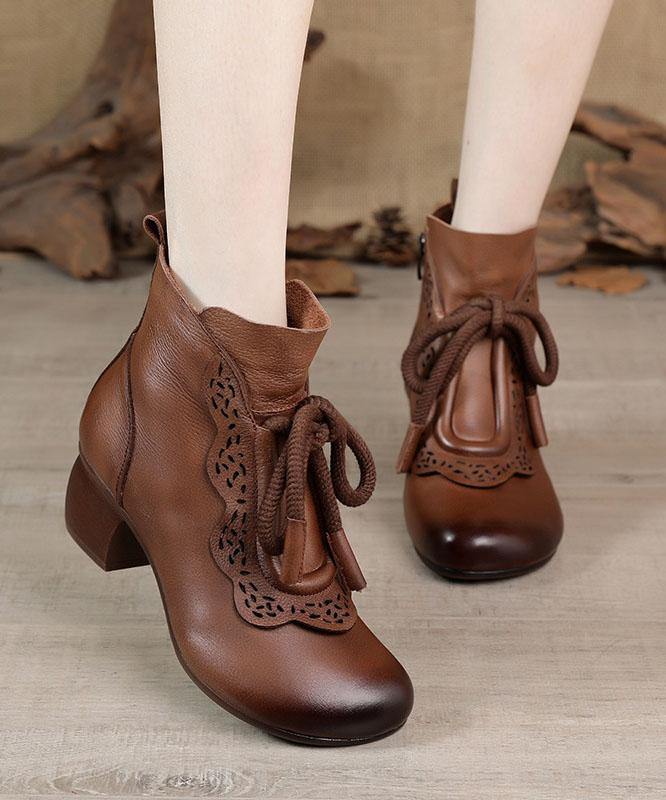 Bottes pour Femme à Lacets et Fermeture Éclair 1