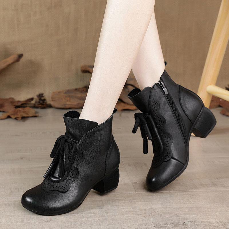 Bottes pour Femme à Lacets et Fermeture Éclair 2