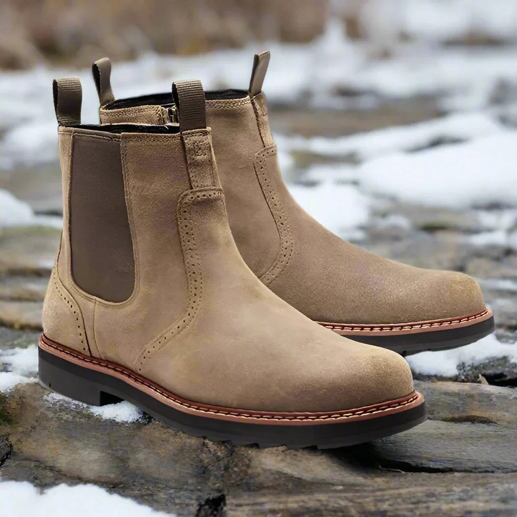 Bottines Chelsea pour hommes avec côtés élastiques 0