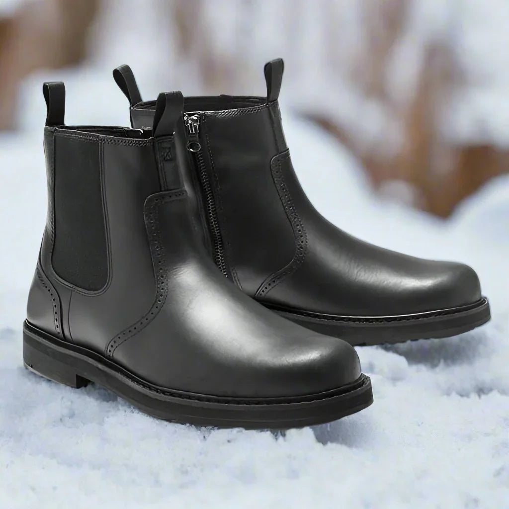 Bottines Chelsea pour hommes avec côtés élastiques 1