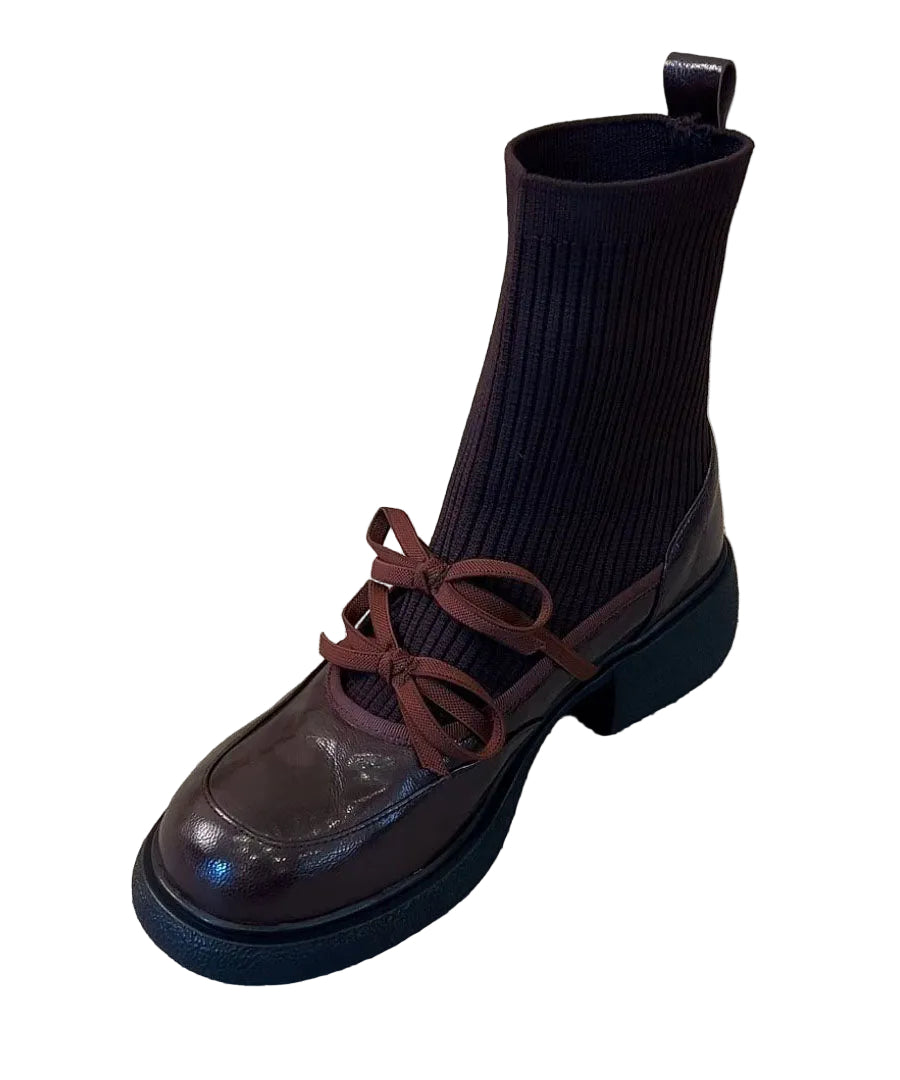 Bottines Femme Style Patchwork 0